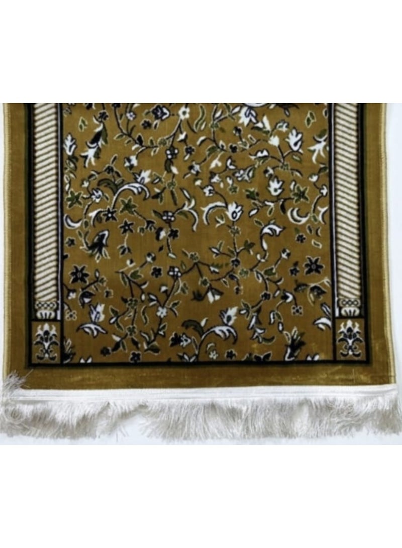 A luxurious prayer rug with patterns inspired by the Holy Mosque, 10 mm thick, comfortable and practical for daily use, Turkish made, 120 x 80 cm. - Image 3
