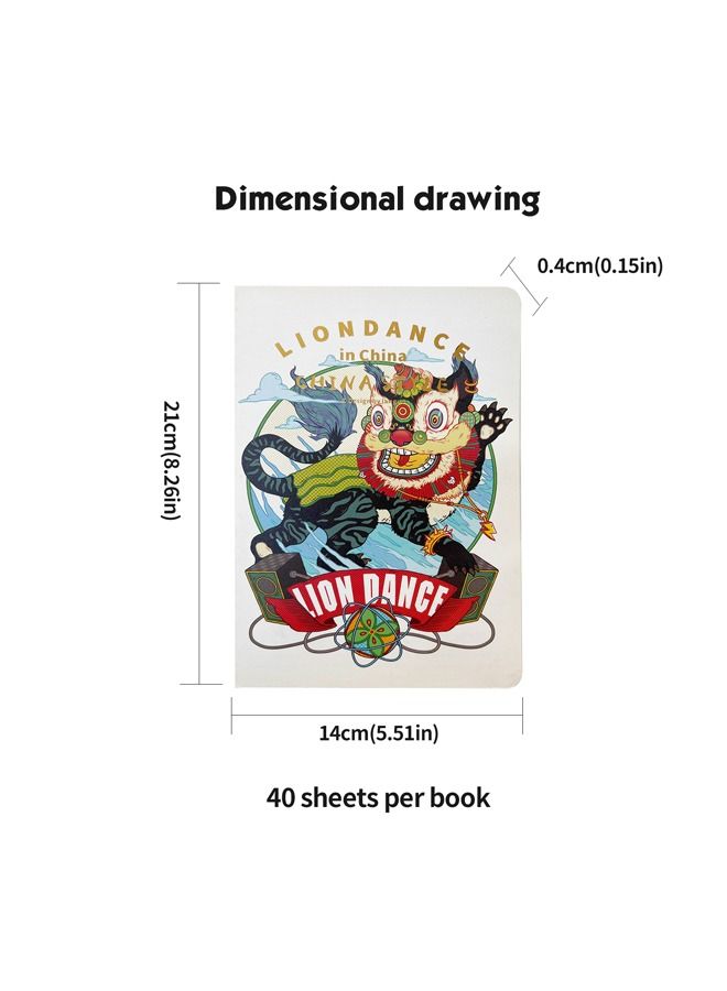 XIANGYU 5-Piece A5 Thread Stitching Student Notebook Lined Exercise Book For School - Image 4