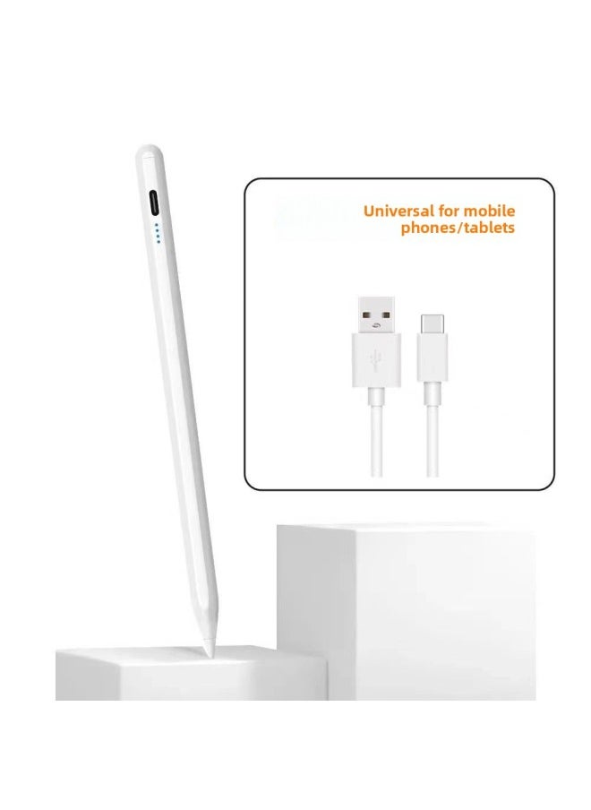 Ipad Capacitive Pen For ApplePencil Tablet Active Adsorption Touch Screen Stylus For AppleStylus-Color:2260 Capacitive Pen 【universal White】  - Image 1