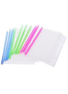 10-Piece File Cover For A4 Sheets, Ruler File Multicolour