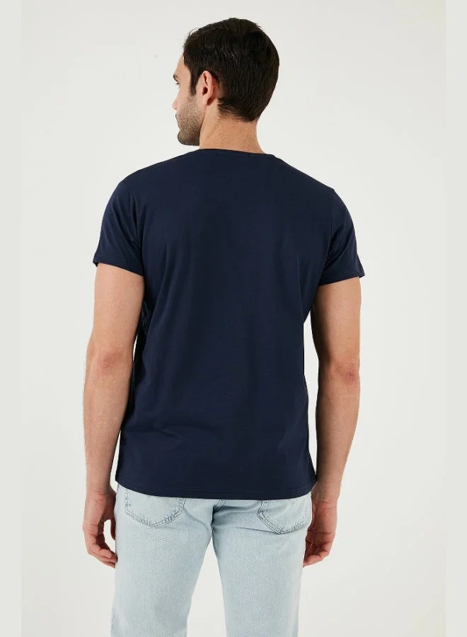 Buratti  Buratti Cotton Slim Fit Crew Neck T Shirt Men's T SHIRT 541BALANCE for Men | Best Price UAE