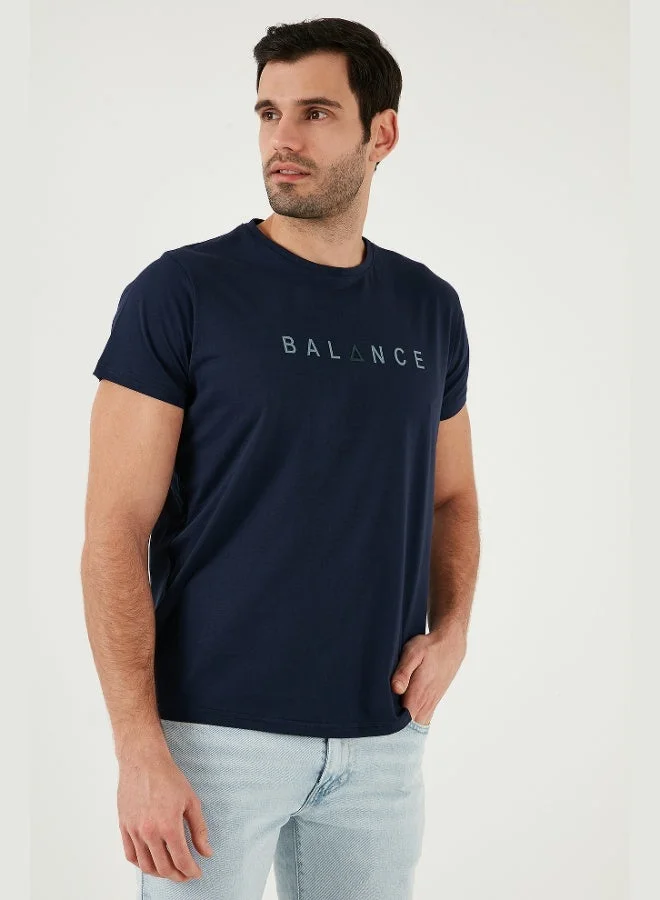 Buratti  Buratti Cotton Slim Fit Crew Neck T Shirt Men's T SHIRT 541BALANCE for Men | Best Price UAE