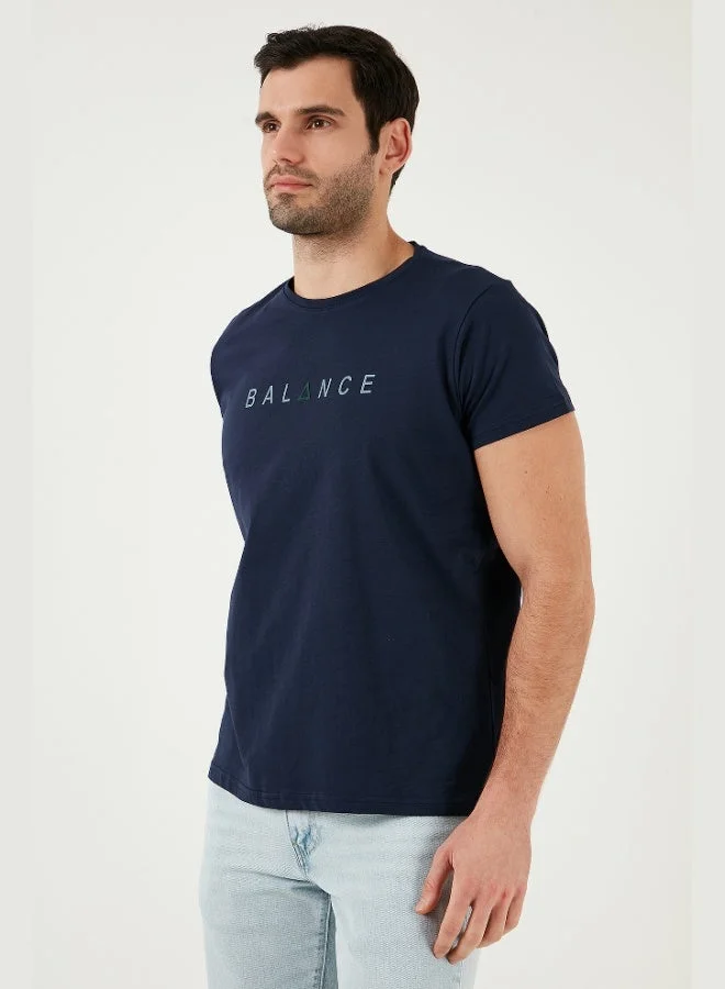 Buratti  Buratti Cotton Slim Fit Crew Neck T Shirt Men's T SHIRT 541BALANCE for Men | Best Price UAE