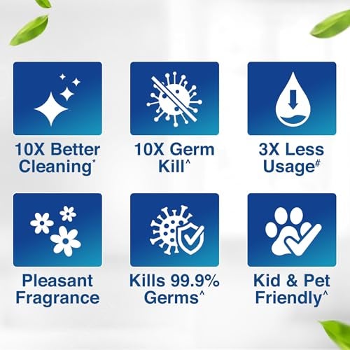 Lizol Disinfectant Surface & Floor Cleaner Liquid, Lavender - 5 Litre | Suitable for All Floor Cleaner Mops | Kills 99.9% Germs| India's #1 Floor Cleaner - Image 4