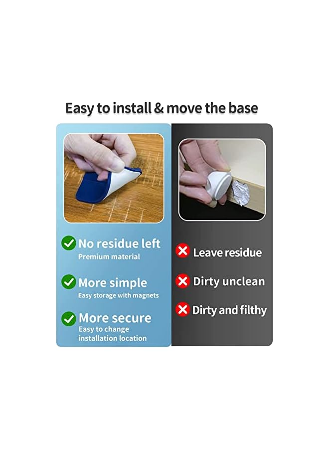 Green Tiger Magnetic Cable Management Clips, Cable Smooth Adjustable Cord Holder, Under Desk Cable Management, Adhesive Wire Holder Keeper Organizer for Home Office Desk Phone Car Wall Desktop Nightstand - Image 5