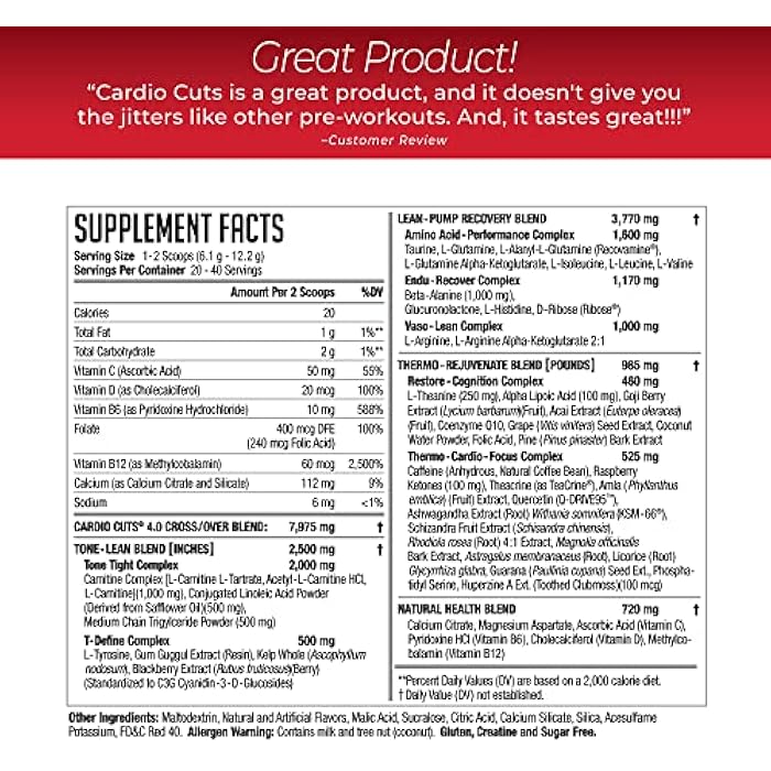Cardio Cuts Nutrition 4.0 - Cherry Slush - 8.6 Ounce - Image 3