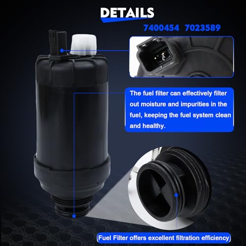 TRSCJXN 7400454 Fuel Filter Water Separator Replace 7023589 Fit for Bobcat Skid Steer & Loaders T/S Series A770 T770 T750 T650 T595 T590 S450 S590 for Excavators E32 E35 E42 E45 for Versahandlers V519 V723 - Image 4