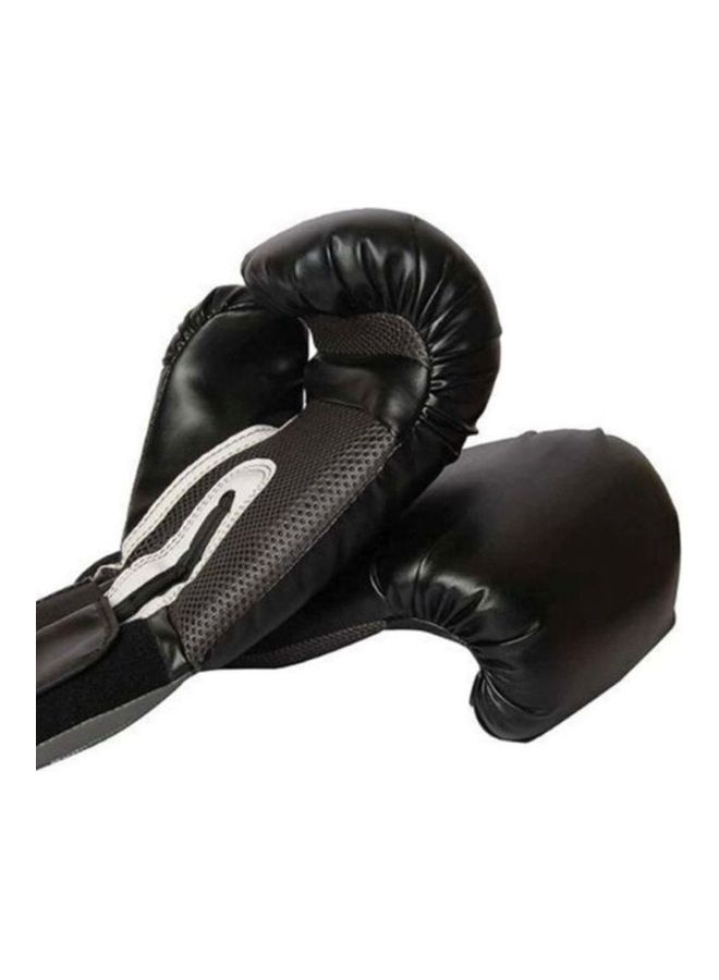 EVERLAST Pair of Full Finger Professional Boxing Gloves 330grams White black||6oz - Image 2