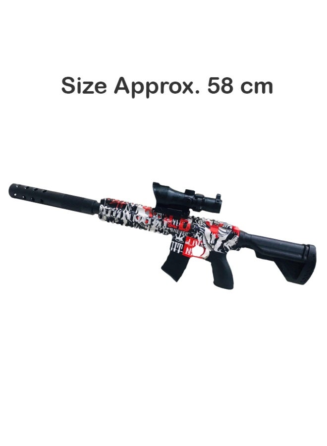 Elite M416 Manual Reload Gel Blaster Toy Gun 58cm | Military Style Toy Blaster | Multicolor Outdoor Action Toy | Lightweight Role Play Toy for Kids - Image 1