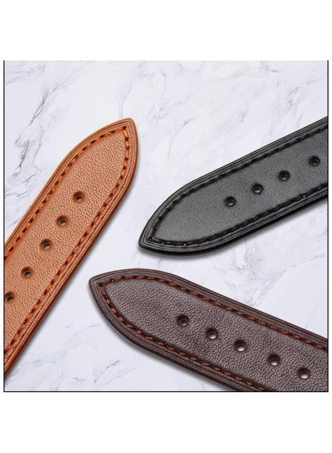 Loquat For Huawei GT3 Watch Strap GT2pro Smart Glory Magic Elegant Wacth3GT4 Leather Strap-Color:Gt Watch Strap Sports/fashion/vitality 22mm-black Silver Pin Buckle Without Film  - Image 5