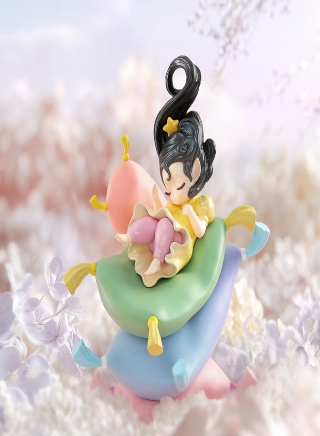 52TOYS إصدار حصري من 52TOYS Sleep Overseas - مجسم شخصية "أحلام على وسادة"، 4.72 بوصة، يتضمن قاعدة عرض، قطع مغناطيسية لمغناطيس الثلاجة، لعبة فنية مثالية لهواة الجمع من النساء - Image 5