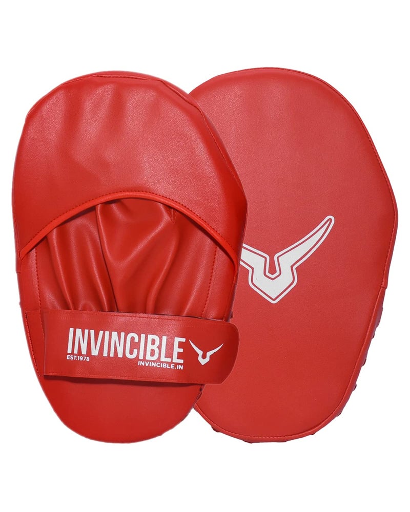 Invincible Classic Cardio Fitness Red Training Mitts - Image 1