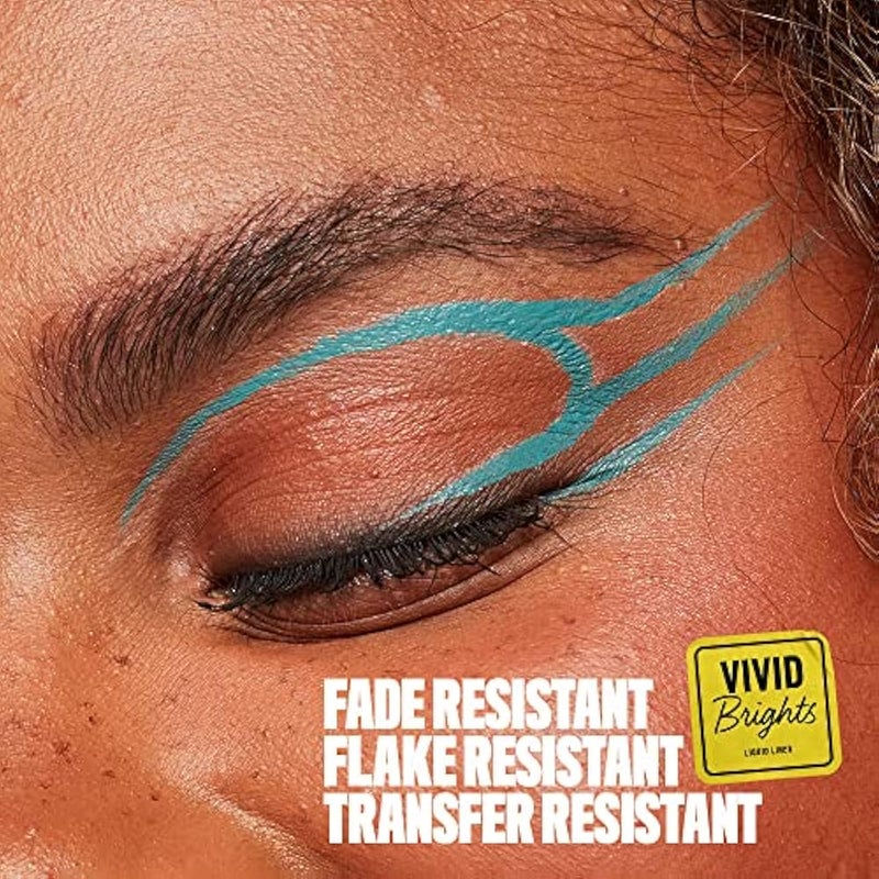 NYX PROFESSIONAL MAKEUP | VIVID BRIGHTS COLORED LIQUID EYELINER - CYAN SIMP - Image 2