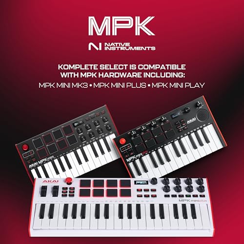 Akai Professional MPK Mini Plus - USB MIDI Keyboard Controller with 37 Mini Keys, 8 MPC Pads, Sequencer, MIDI/CV/Gate I/O and Native Instruments Sound Package, White Limited Edition - Image 5
