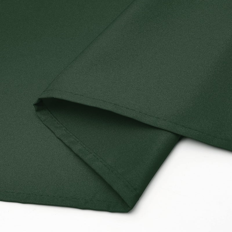 Wewoch Hunter Green Rectangle Tablecloth Wrinkle Resistant Washable Fabric Table Cloth for Dining Kitchen  Parties Weddings and Outdoor Use 60 Inch by 104 Inch - Image 4