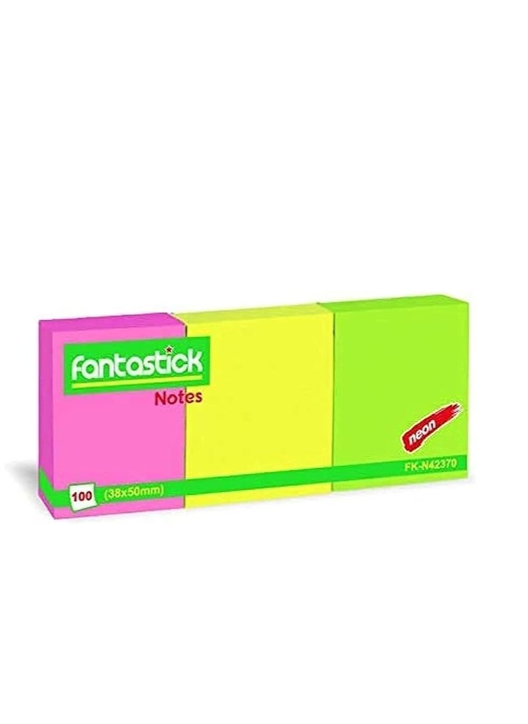 Fantastick 100-Piece 3-Coloured Paper Multicolor Pack Of 3  - Image 1