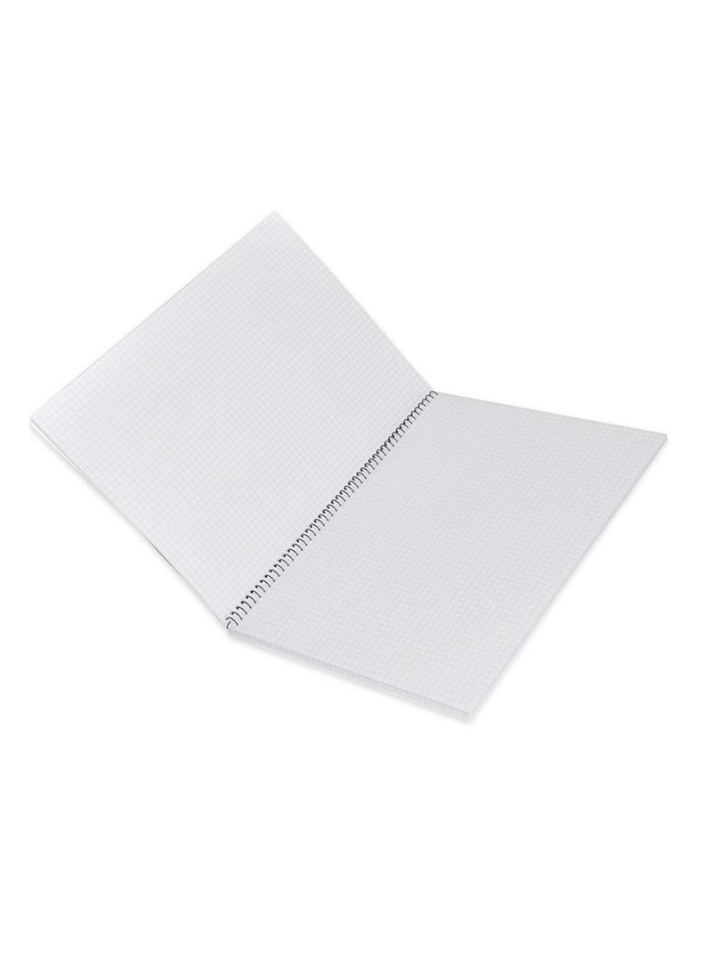 FIS 10-Piece FIS Spiral Notebook Soft Cover A4, 5mm Square, 80-Sheets - FSNB5A480SH1 - Image 2