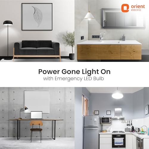 Orient Electric 9W Emergency LED Bulb| Rechargeable LED Light| 2 Hours Battery Backup| Up to 4 kV Surge Protection| 6500K, Cool White| B22d Base| Made in India| Pack of 3 - Image 4