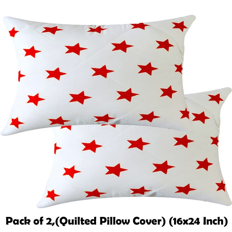 Linenovation Poly Cotton Quilted Soft Pillow Protectors/Pillow Cover/Pillow Cover Zipper Waterproof and Hypoallergenic Pillows Cover -16 Inch X 24 Inch (Pack of 2) - Image 5