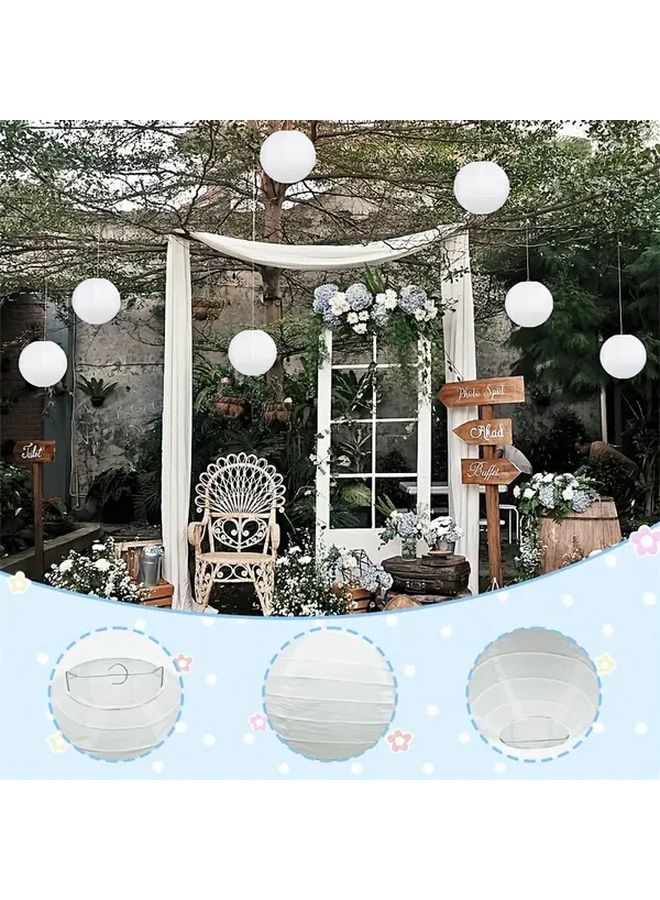 36 Pieces Mixed Paper Lanterns Set For Wedding Birthday Party Home Decor - Image 4