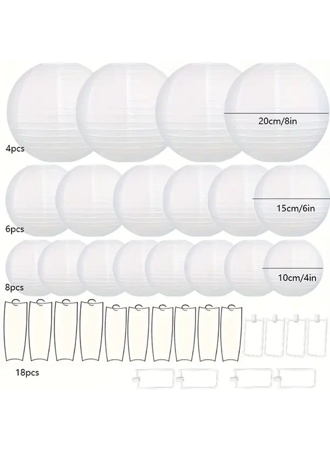 36 Pieces Mixed Paper Lanterns Set For Wedding Birthday Party Home Decor - Image 3