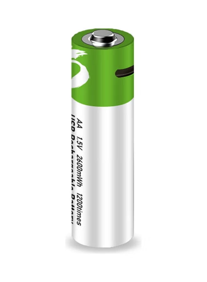 Lynacz Original Rechargeable Battery AA Lithium‑Ion 1866 mAh (2600 mWh), 1.5 V, with USB‑C Charging Cable, Fast Charging (1–2 H), 500+ Cycles, Long‑Life Eco‑Friendly - Image 1