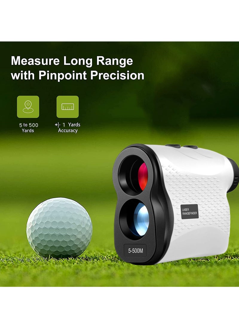 Generic Laser Rangefinder for Golf – Measure Distance 5-500 Yards with ±1 Yard Accuracy, Handheld Outdoor Telescope, Fast Focus, Ergonomic Rubber Design, Golf Laser Distance Meter  - Image 2