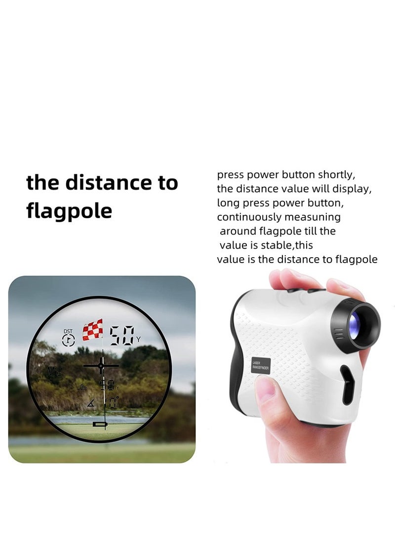 Generic Laser Rangefinder for Golf – Measure Distance 5-500 Yards with ±1 Yard Accuracy, Handheld Outdoor Telescope, Fast Focus, Ergonomic Rubber Design, Golf Laser Distance Meter  - Image 4
