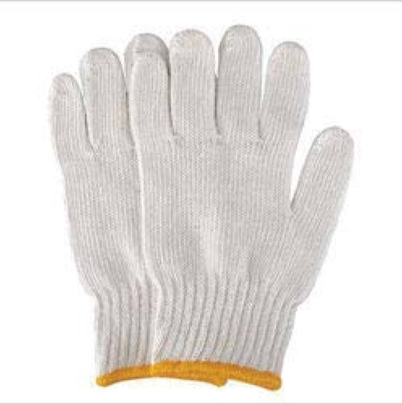 Workman Knitted Cotton Work Gloves - Pack of 12 Pairs - Image 1