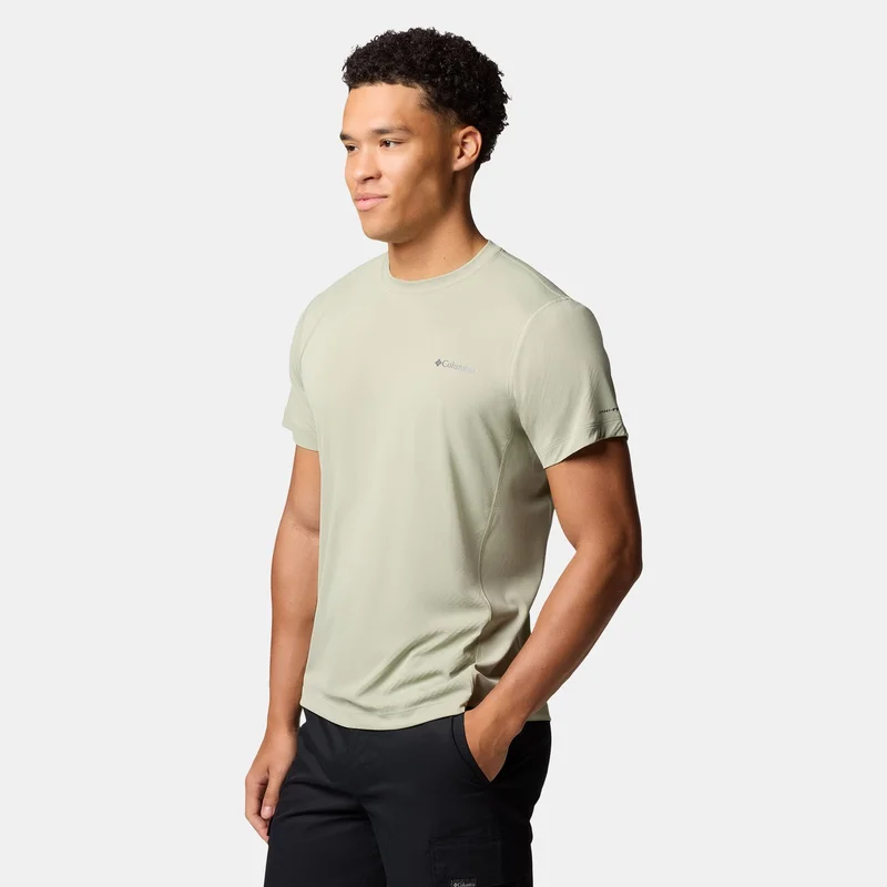 Columbia Green Men's Zero Rules Light Technical Hiking T-Shirt for Men | Best Price UAE