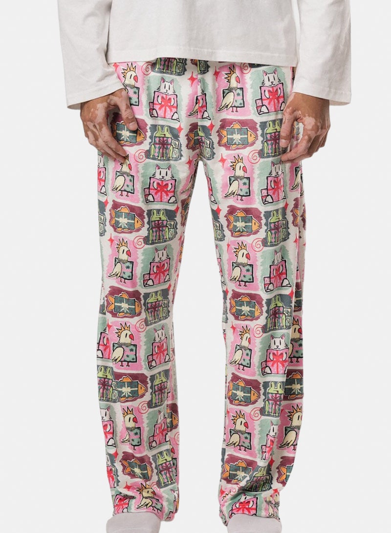 In Your Shoe Gift Wrapped Fluffy Pyjama Pants - Image 1