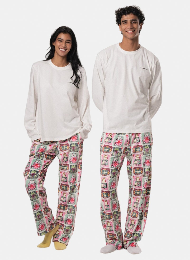 In Your Shoe Gift Wrapped Fluffy Pyjama Pants - Image 2