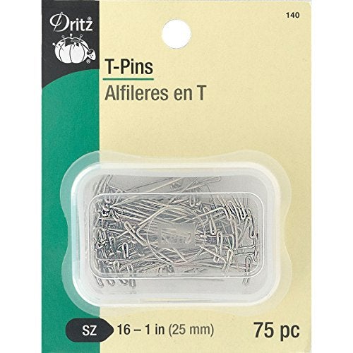 Dritz 140 T Pins, 1-Inch (75-Count) - Image 1