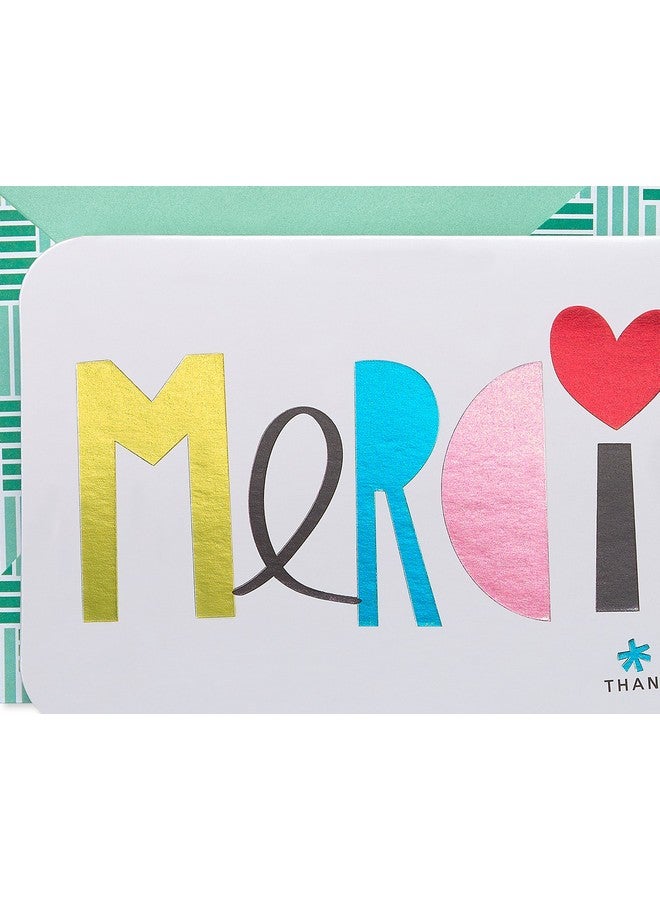 Papyrus Thank You Cards With Envelopes Merci (14Count) - Image 3