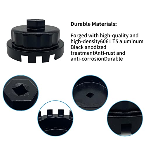 BSAMZO The 31 Notched Cap Oil Filter wrench tool IS suitable for some Toyota and Lexus models such as Toyota GS300 IS part series Lexus RX350 LS GS part series - Image 5