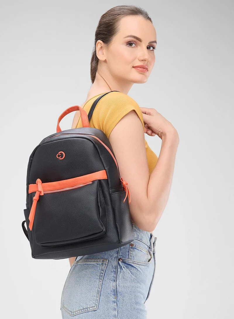 كابريس حقيبة ظهر SIA FASHION متوسطة الحجم باللون الأسود