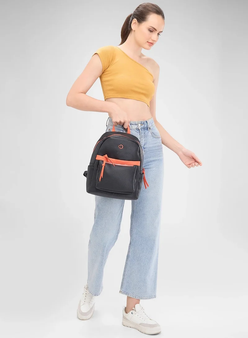 كابريس حقيبة ظهر SIA FASHION متوسطة الحجم باللون الأسود