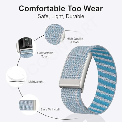 Cocoonkart Sport Nylon Strap Breathable, Durable Strap Compatible with Whooop 5.0 One & Peak (Sky Blue) - Image 4