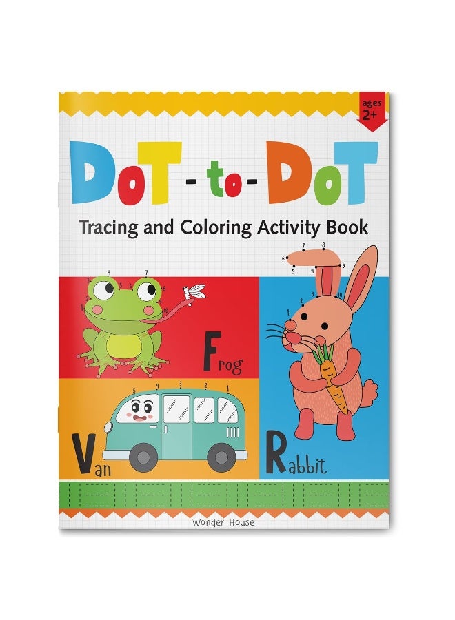 كتاب نشاط ما قبل المدرسة: من النقطة إلى النقطة - كتاب نشاط التتبع والتلوين للأطفال - Image 1