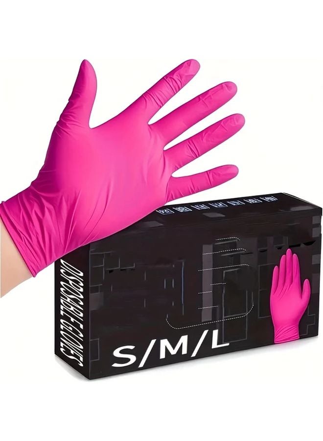 Size S 10 Pack Disposable Nitrile Gloves Waterproof Durable Lightweight for Home Cleaning Pet Care Hair Coloring - Image 2