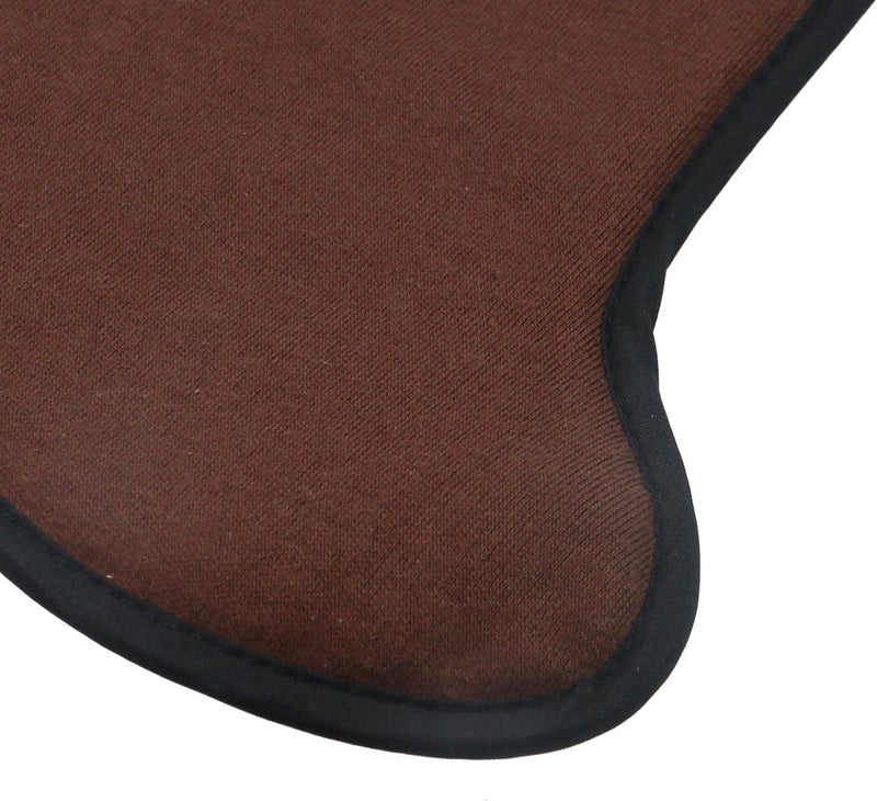 FarBoat 2 Pcs Violin Chinrest Pad 1/2 1/4 Cotton Chin Rest Cover Violin Shoulder to Practice Better, Brown （Style4) - Image 4