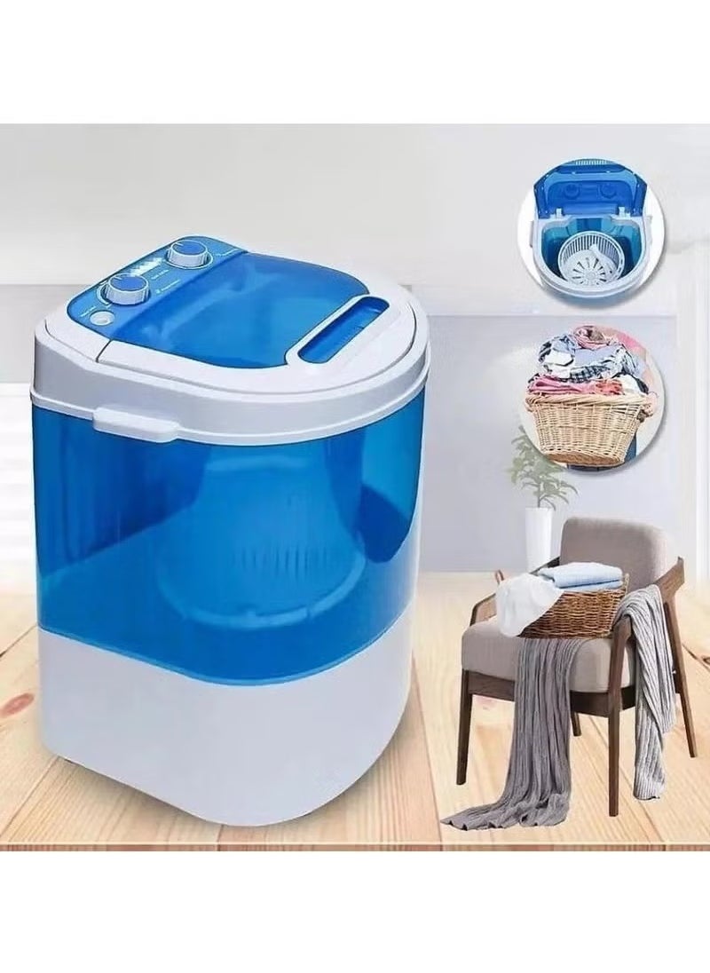 Compact and Portable Mini Washing Machine for Clothes and Shoes, Ideal for Small Loads, Apartments, Dorms, and Travel – Energy-Efficient, Lightweight, Easy-to-Use Washer Model 37155 in Blue