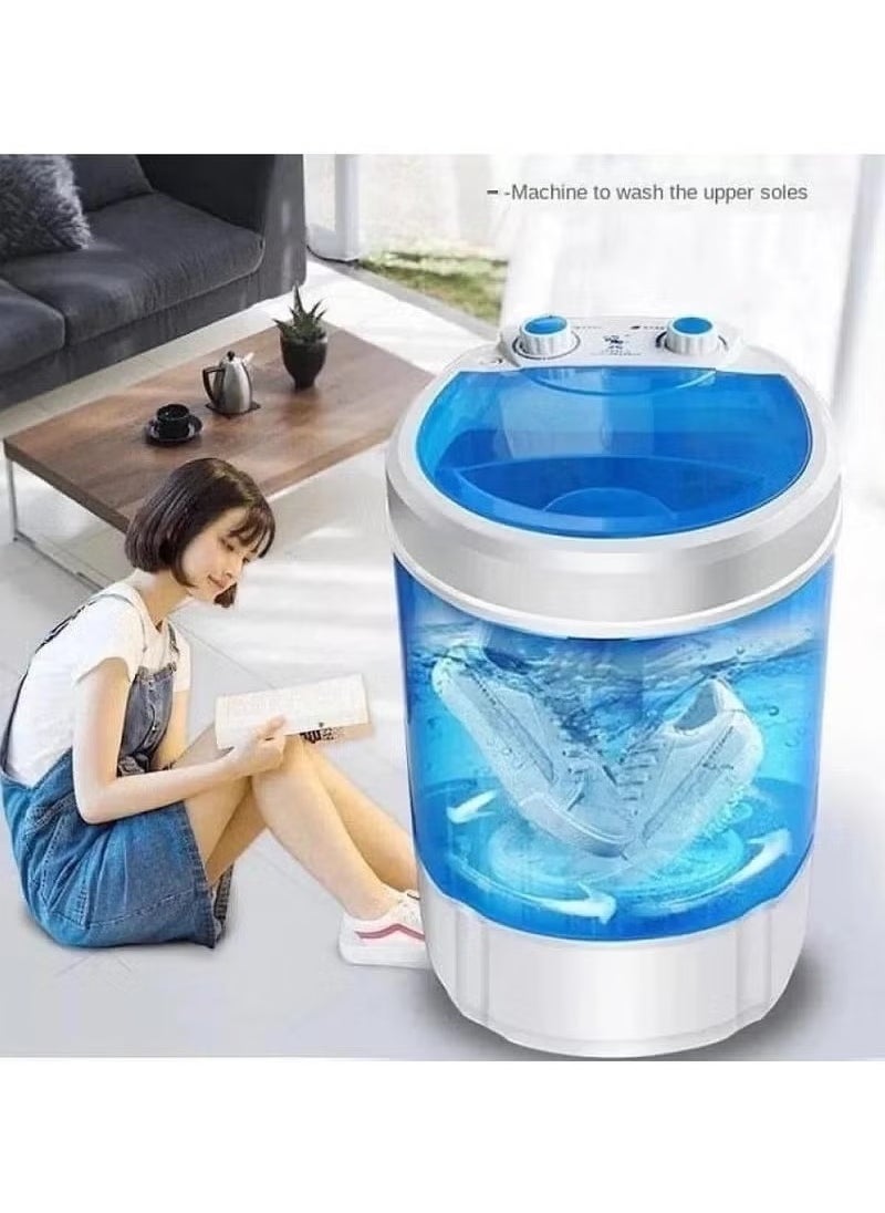 Compact and Portable Mini Washing Machine for Clothes and Shoes, Ideal for Small Loads, Apartments, Dorms, and Travel – Energy-Efficient, Lightweight, Easy-to-Use Washer Model 37155 in Blue