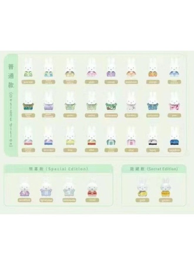 Generic - Genuine Miffy Elephant Series Blind Box Trendy Hand Toys Surrounding Cute Creative Desktop Ornaments Gifts-Color:Miffy Antique Series Blind Box (3 In A Small Box, 8 Small Boxes At One End) - Image 1