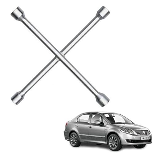 Autokaar 4 Way Car Tyre Screws Wrench Wheel Pana Spanner (17 x 18 x 19 x 21 mm) for Maruti Sx4 - Image 1