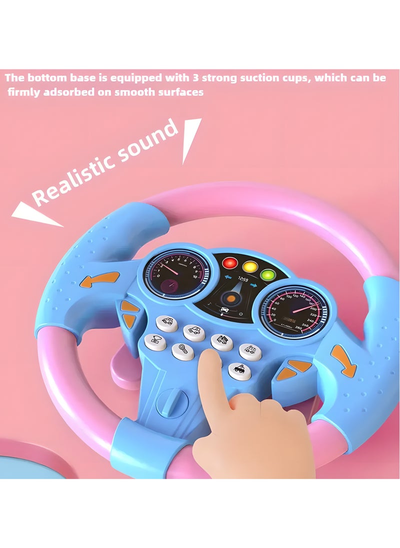 LIXADA 1pc Kids Simulated Driving Controller, Spin Tune, Interactive Music Steering Wheel, Interactive Car Steering Wheel Toy, Educational Activity Gift, ABS Resin, Assorted Colors, Ideal for Birthday, Party Gifts, Ideal choice for Gifts for Kids Age 3+ (No Battery Included)  - Image 4