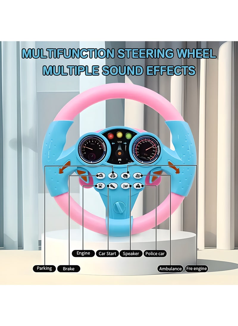 LIXADA 1pc Kids Simulated Driving Controller, Spin Tune, Interactive Music Steering Wheel, Interactive Car Steering Wheel Toy, Educational Activity Gift, ABS Resin, Assorted Colors, Ideal for Birthday, Party Gifts, Ideal choice for Gifts for Kids Age 3+ (No Battery Included)  - Image 5