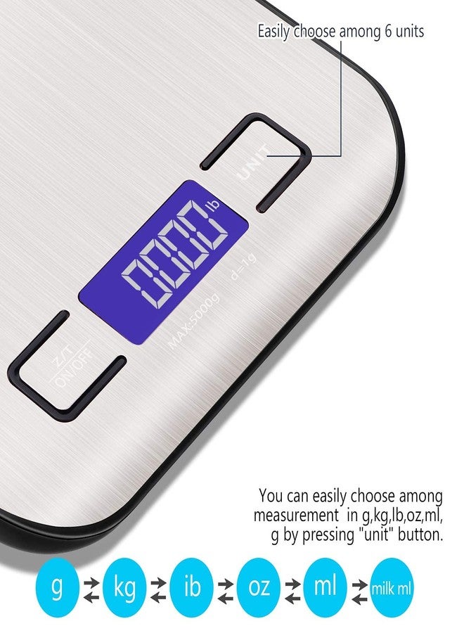 Qisebin Food Kitchen Scale, Black - Image 3
