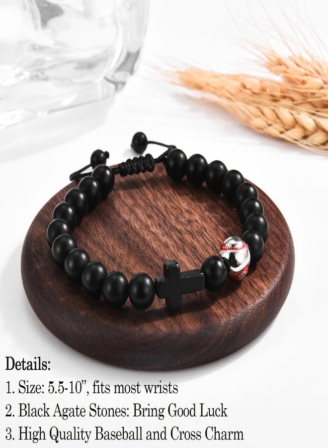 FIEEFX Baseball Gifts for Teen Boys, Baseball Bracelet Gifts for Boy Baseball Players Team Fans Son Nephew Grandson Brother on Senior Night/Birthday/Graduation/Back to School/Christmas/Valentines /Easter - Image 3