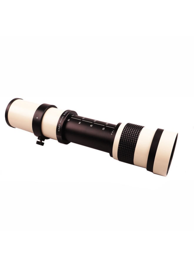 Generic Xianfeng Such As 420-1600mmF8.3 Manual Lens 2 Multiplier Telephoto Zoom Telescopic SLR Moon Shooting Bird-Body Color:White - Olympus Mouth  - Image 1